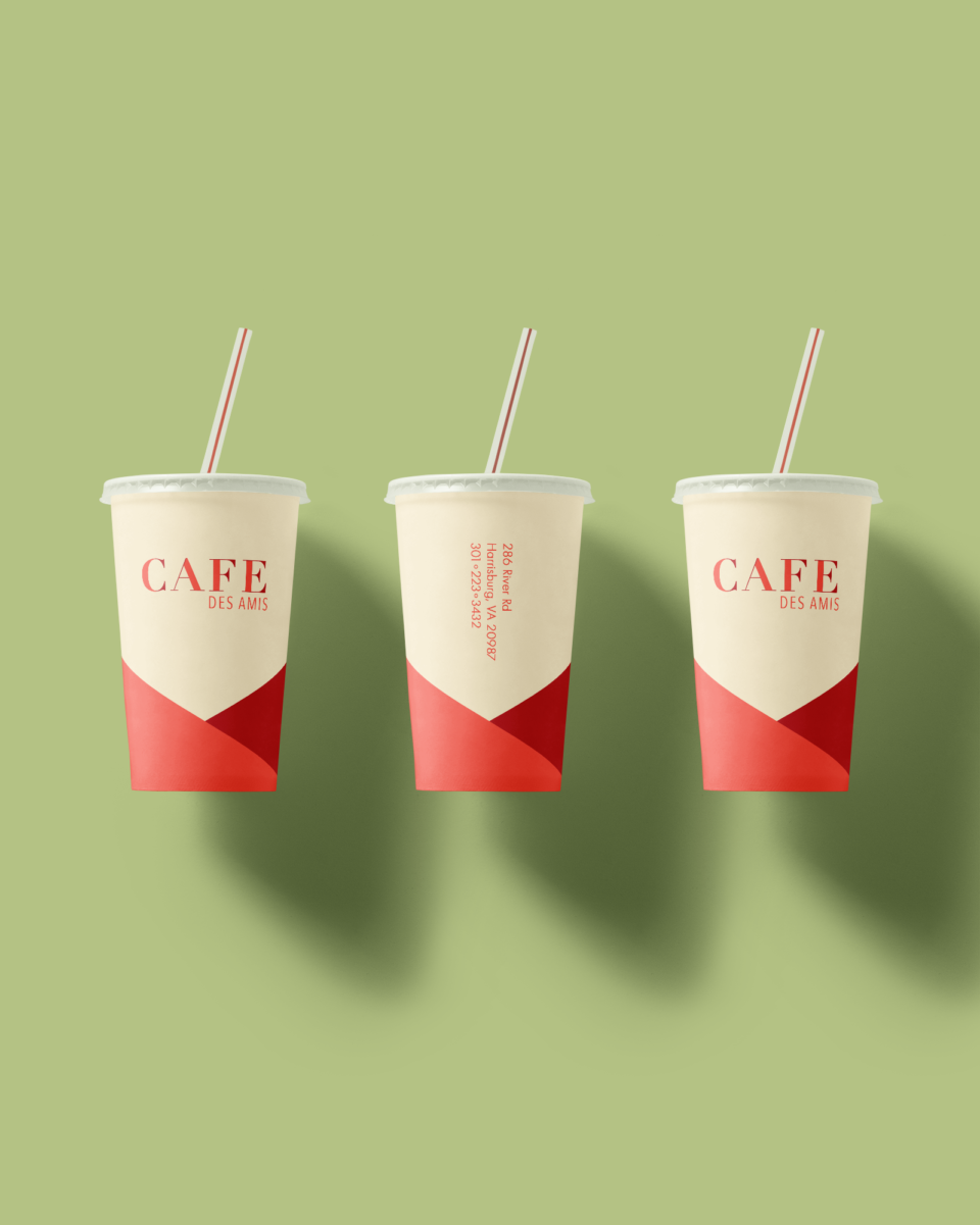 Cup with a Straw Mockup