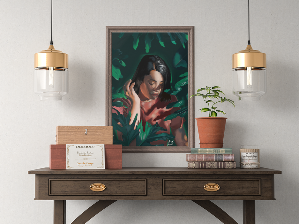 Gabi-in-the-Leaves-framed-mockup-website-1000